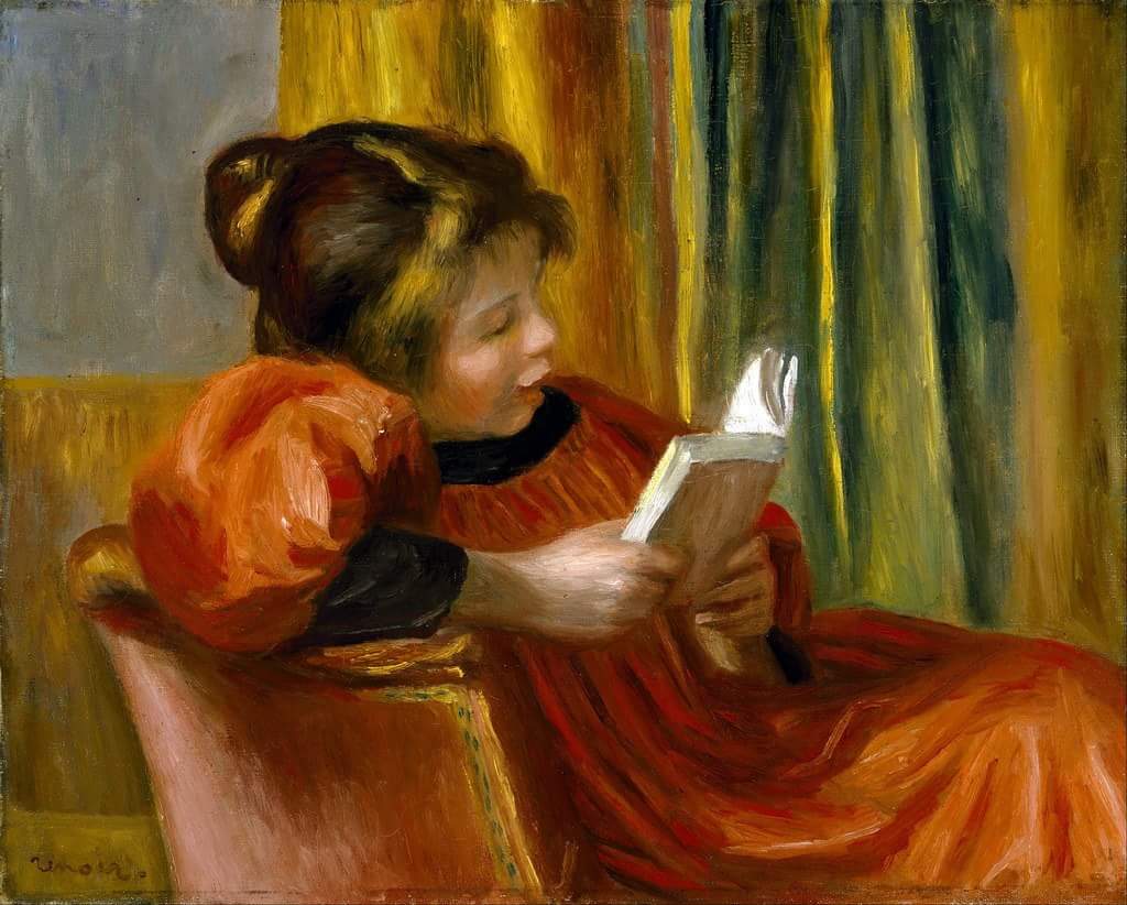 Girl Reading - Pierre-Auguste Renoir (1890)