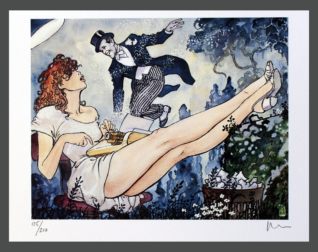 Folheie o mundo e marque sua vida - Fred Astaire (Arte de Milo Manara)