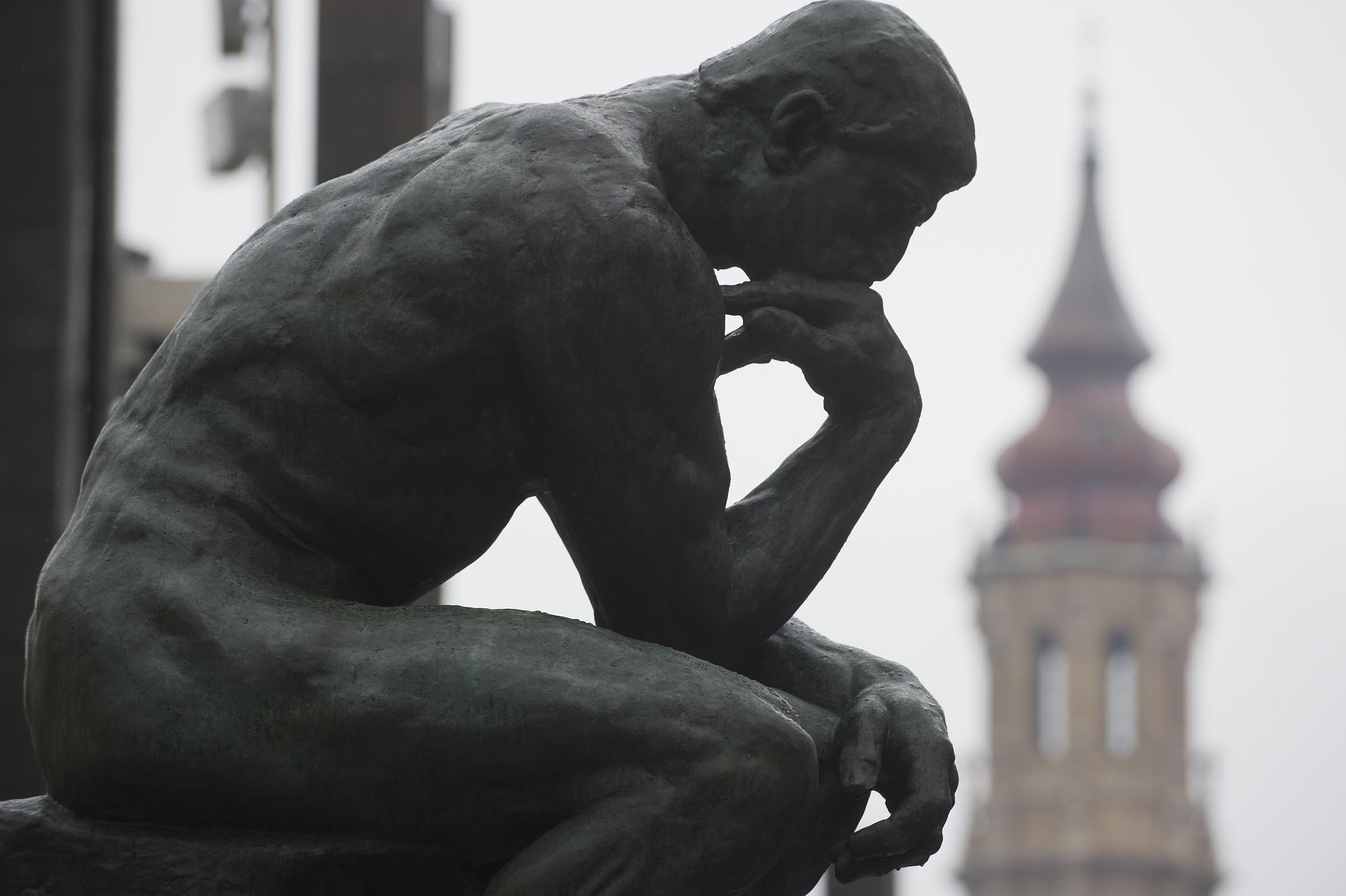 Cogito, ergo sum - Estátua de François-Auguste-René Rodin (1902), O Pensador