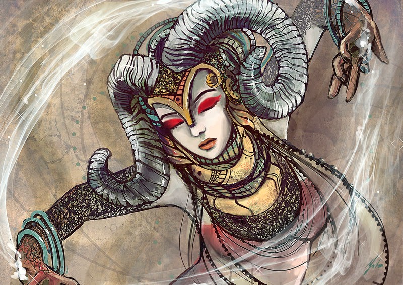 Sobre Áries (21/03 a 20/04) - Áries (Desenho por Yuhon)